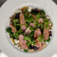 Duck, beetroot, lentil, watercress, broccoli and ash rosary goats cheese